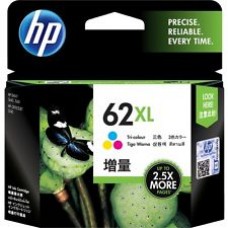 Genuine HP No 62XL Tri-Colour Inkjet Cartridge - High Yield